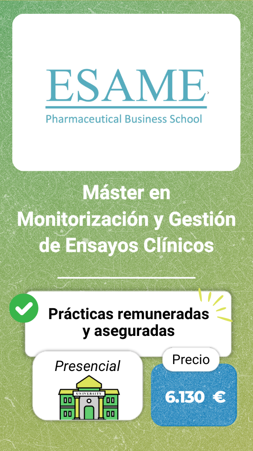 Máster en monitorización y gestión de ensayos clínicos