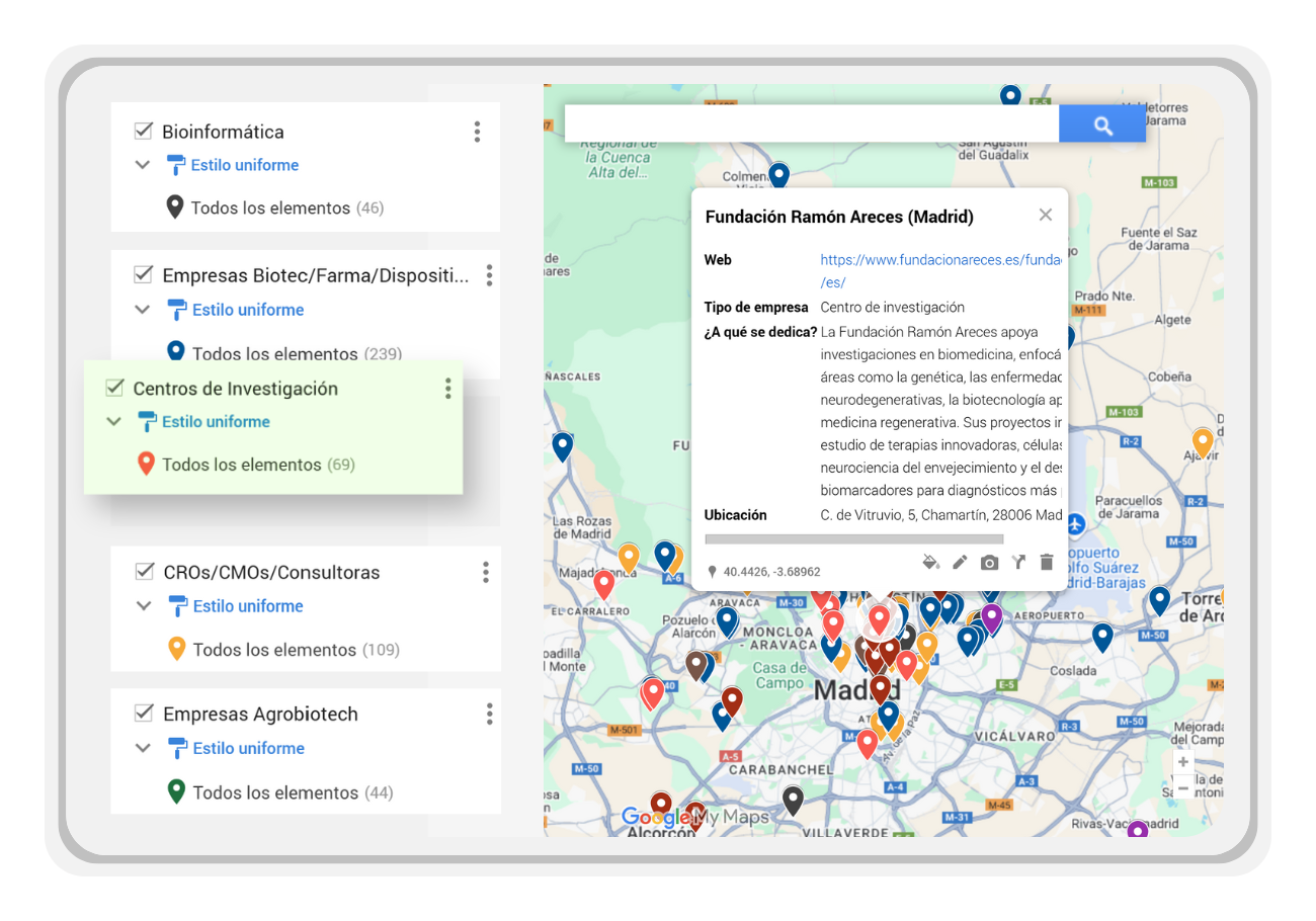 Mapa de empresas - Hero