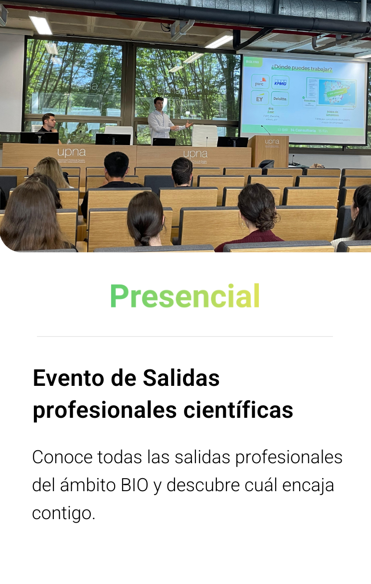 Evento de Salidas Profesionales Profesionales Científicas