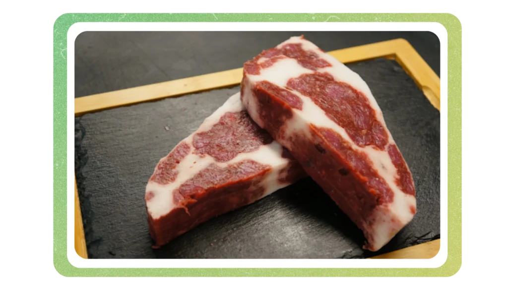 Bacon vegano impreso - Chuletón bioimpreso por Cocuus