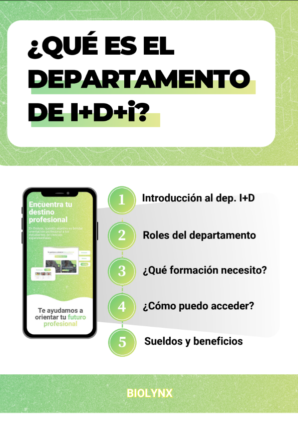 ¿Qué es el Departamento de I+D+i?