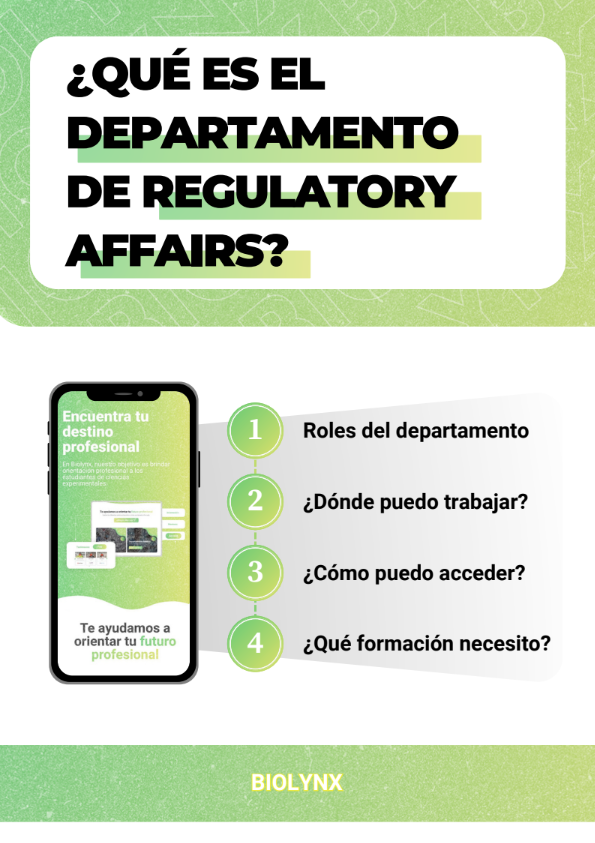 ¿Qué es el Departamento de Regulatory Affairs?
