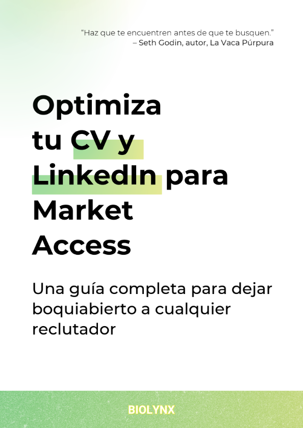 Optimiza tu CV y LinkedIn para el Departamento de Market Access