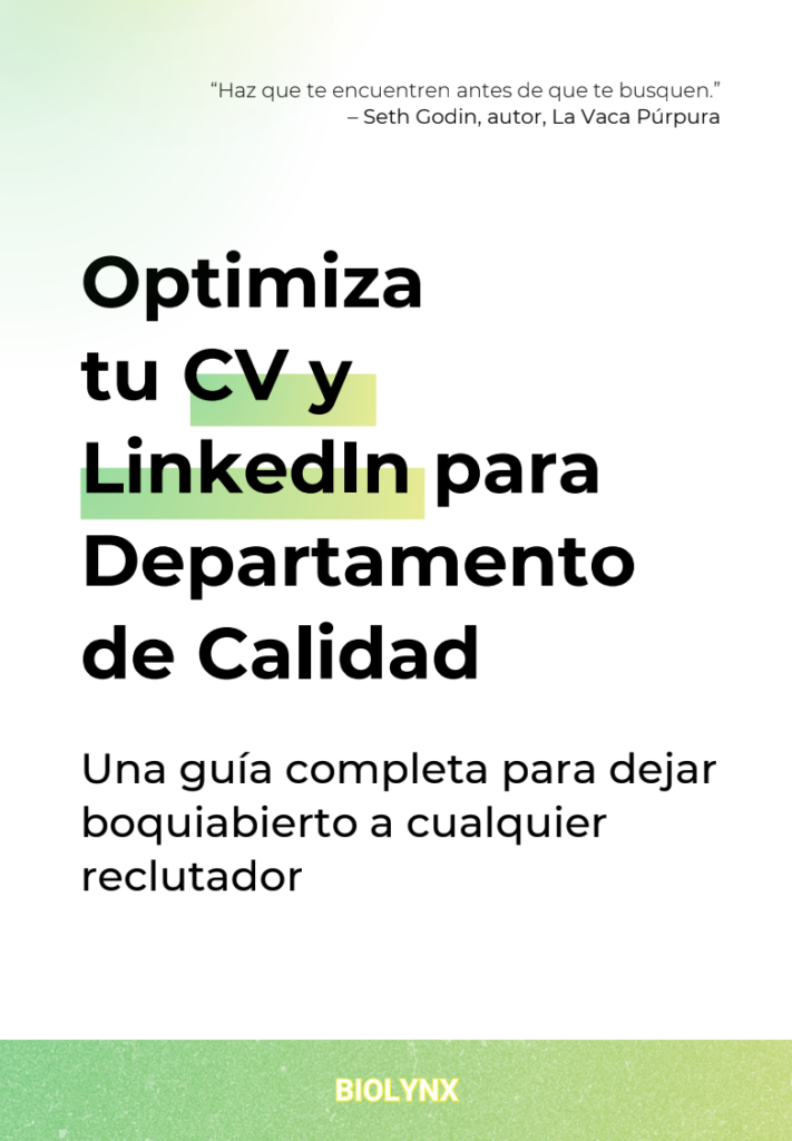 Optimiza tu CV y LinkedIn para el Departamento de Calidad