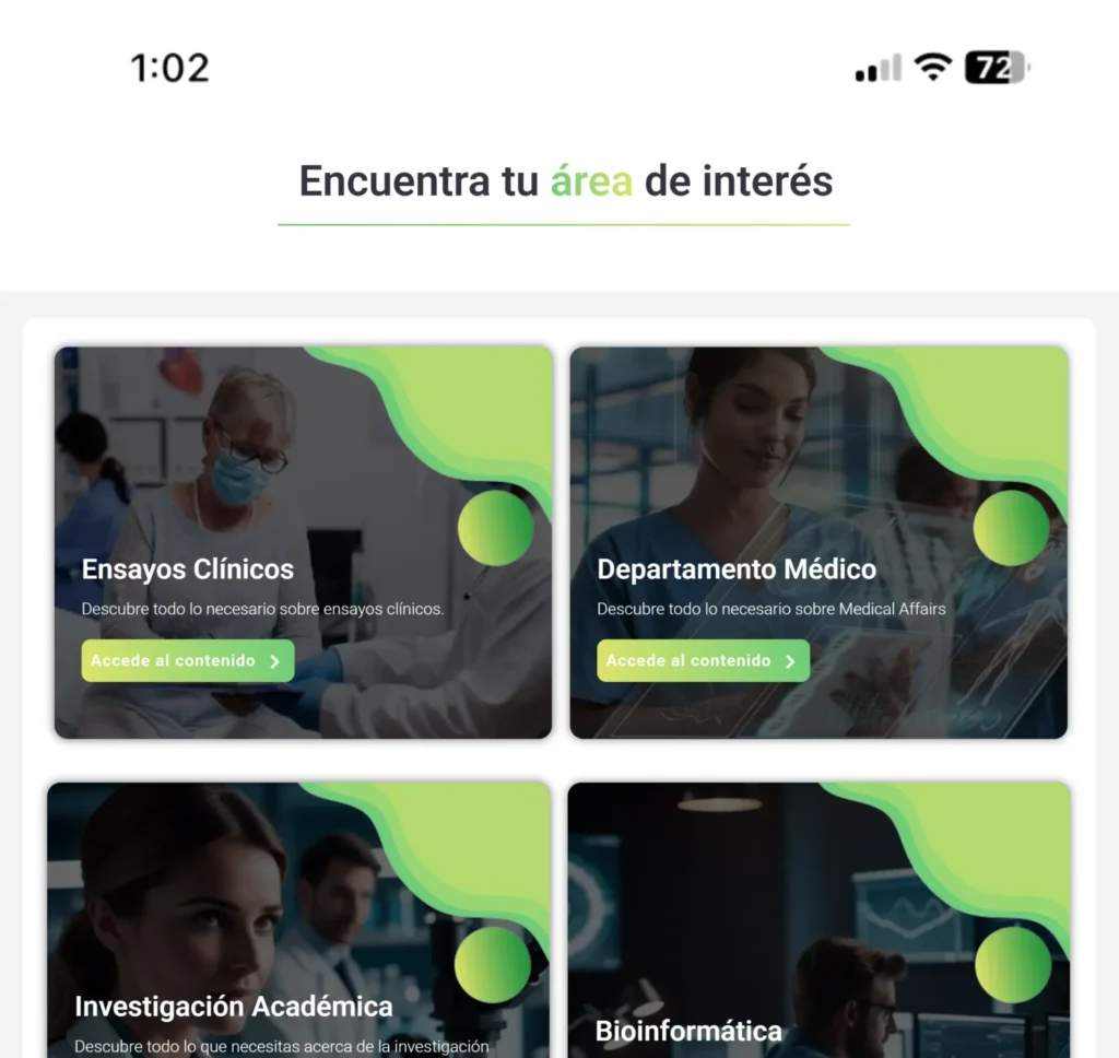 Sección Salidas Home