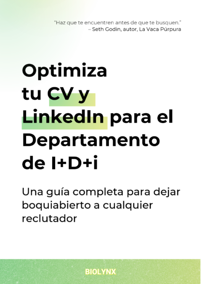 Optimiza tu CV y LinkedIn para el Departamentode I+D+i